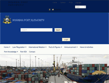 Tablet Screenshot of myanmaportauthority.com